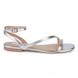 Ono Metallic Strappy Sandals in Silver